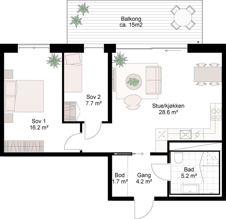 Plantegning 1